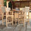 FSC 1 Roma Bar 100cm High Table with 4 x Rope Bar Stools