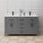 Beckett 60" Freestanding Double Bathroom Vanity with Cultured Marble Top-46032555-61130376-49797321