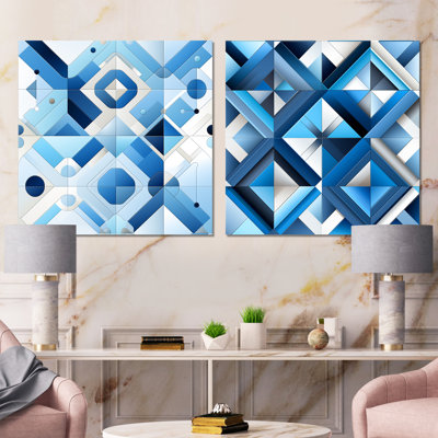 Dainan - Abstract Shapes Wall Art Prints Set Of 2