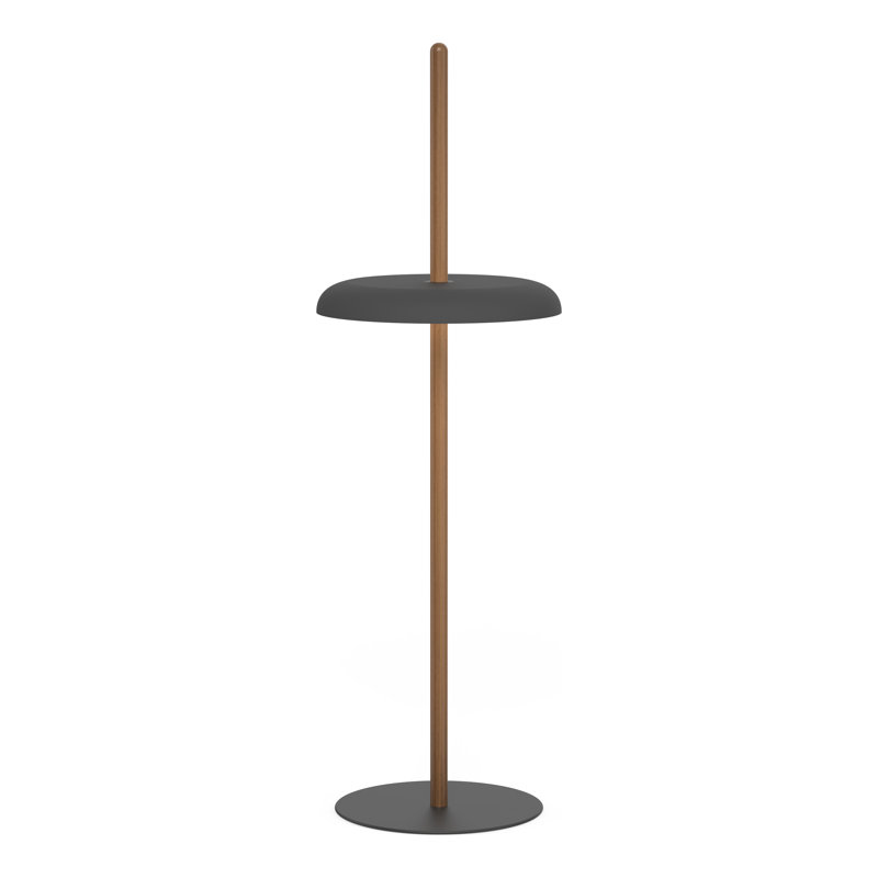 Nivél Floor Lamp, Walnut, Black