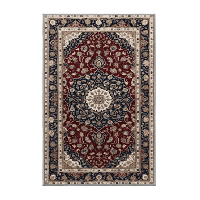 Machine Washable Persian Gray Area Rug