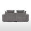 Canapé modulaire en chenille à accoudoirs carrés 78 po Makassar-613921590