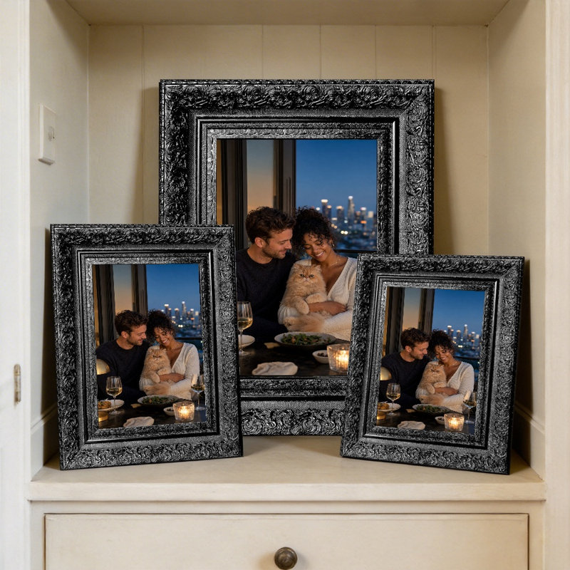 Cadre pour bureau 3 pièces 11 "x 14" noir