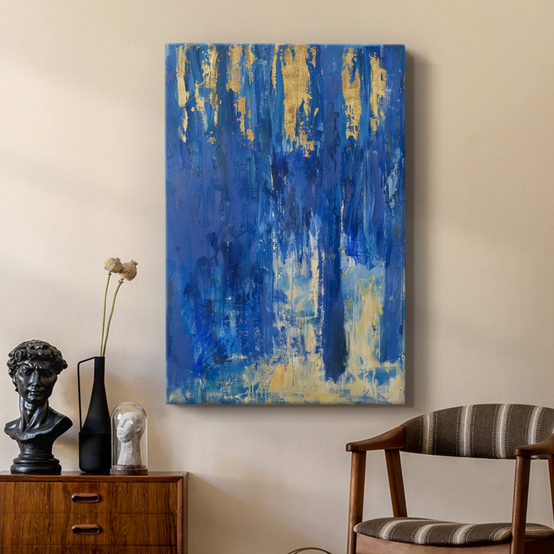 ABSTRACT Series X - Toile tendue avec châssis Premium - Prêt à être accroché, H 18 po x l 12 po