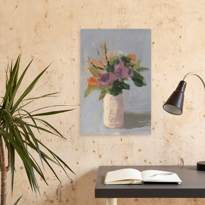 Contemporain et floral d'automne champêtre, H 24 po x l 16 po