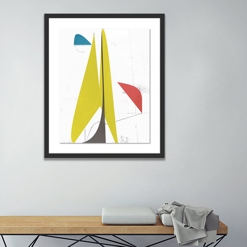 Mougins Print by Bangbouh Studio, Black, 60" H x 49" W x 2.5" D