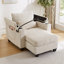 Canapé-lit convertible avec ports USB, porte-gobelets, porte-téléphone et grand espace de rangement pour des espaces de vie confortables-129047313-129047312