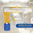 10-In-1 Toddler Slide Set, Kid Climber Slide Playset With Basketball Hoop And Ball, Drawing Board, Non-Slip Steps, Indoor Outdoor Playground For Age 3+(Yellow And Blue)-120411385