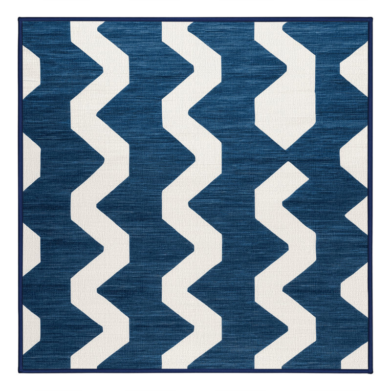 Machine Washable Botanical Brown Area Rug, Square 8'