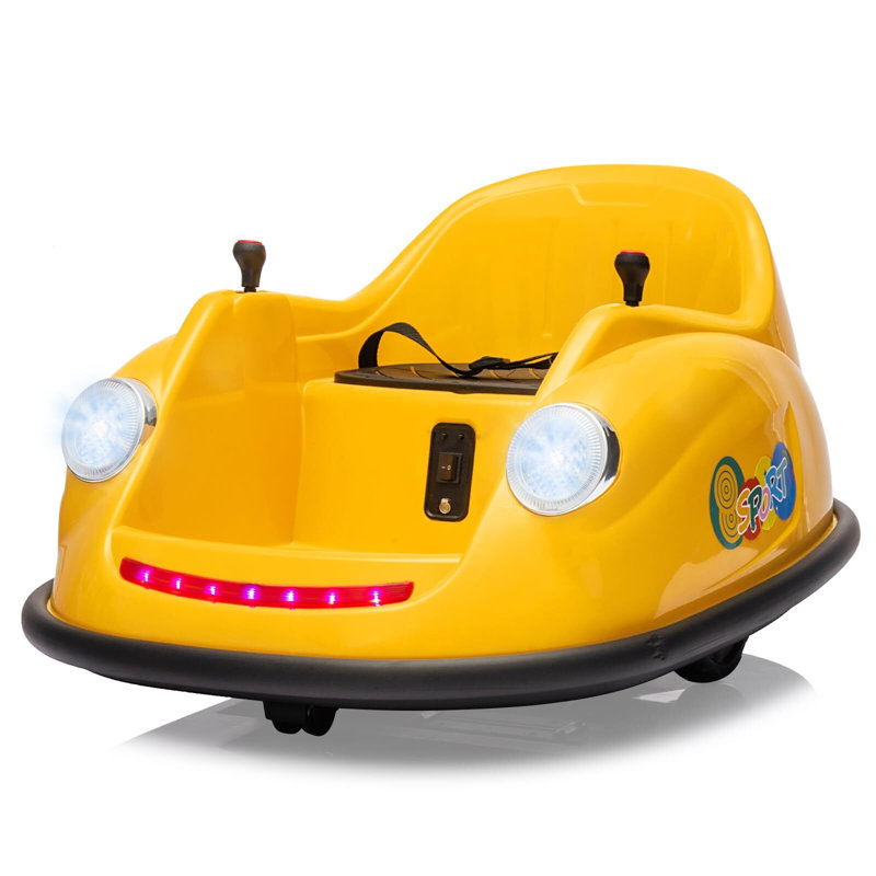 Voiture électrique autoportante pour enfants et tout-petits Ride On, Jaune