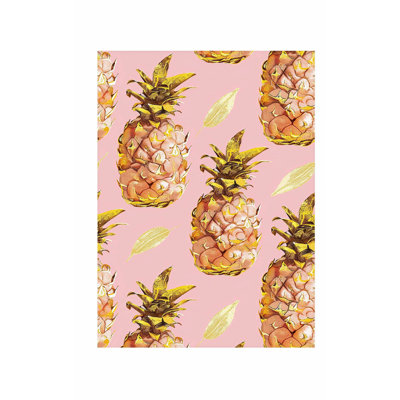 «Food and Kitchen Luxe Pineapples VII Glam», reproduction d'art non encadrée
