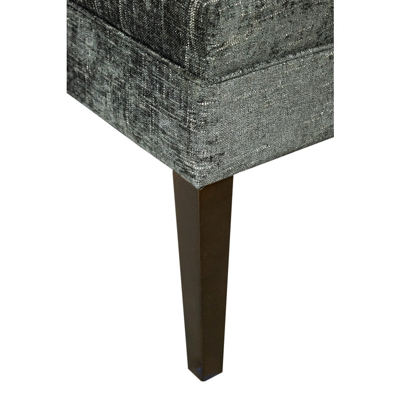 Amora Upholstered Bench, Steel