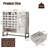 Farmhouse Sideboard Cabinet With Arched Lattice Doors & Drawer For Living Room, Kitchen, Entryway-95838317