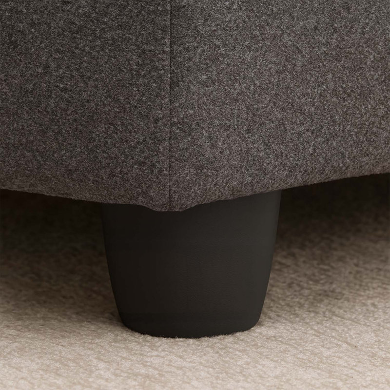Fauteuil Bunny-Ear avec tissu résistant aux rayures, Gris foncé