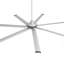 Ventilateur de plafond commercial extra large en aluminium de 100 po avec télécommande et ventilateur de plafond à 6 vitesses à courant continu sans lumière pour entrepôt / garage / atelier / salle de sport-1286722186-1316072113