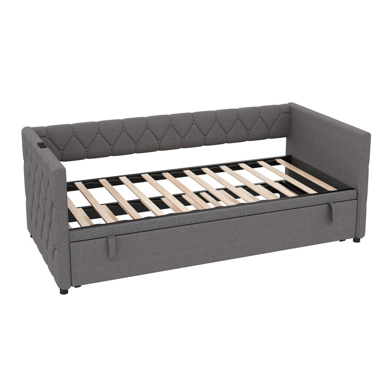 Daybed with Trundle, Grey