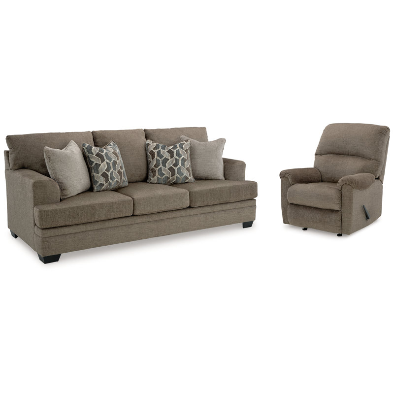 Canapé et fauteuil inclinable Stonemeade, Brun