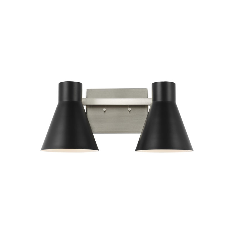Éclairage pour meuble-lavabo Byers, Nickel brossé, Non