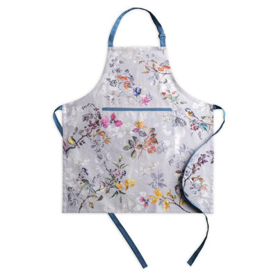 Equinoxe Floral Cotton Bib Apron