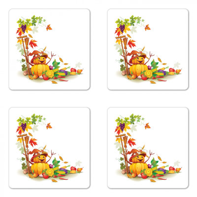 Square 4 Piece Coaster Set