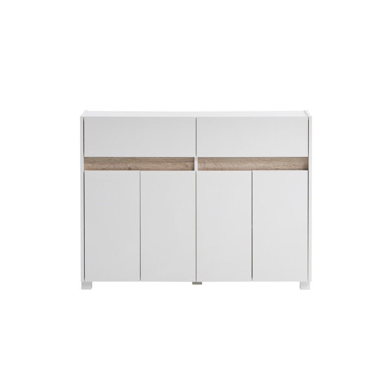 Jadus Anthracite Drawer Chest, White