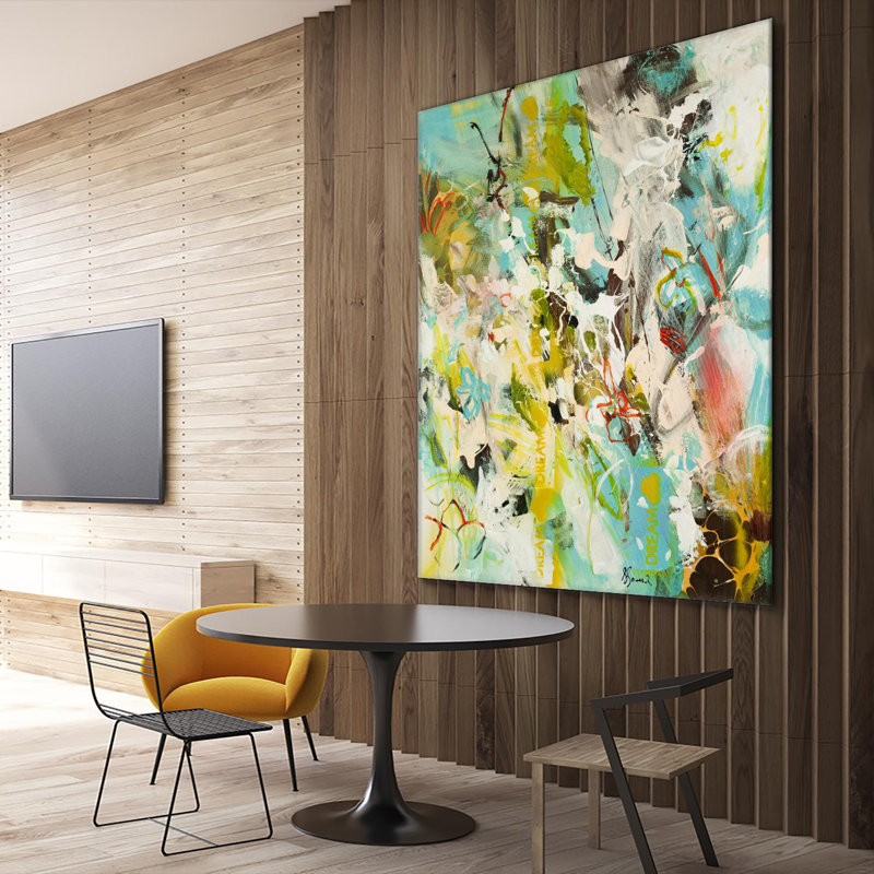 Sweet Dream I - peinture sur toile tendue, H 48 po x l 48 po x P 1 po