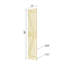 Porte de grange double pliante en bois massif de style K avec ensemble de quincaillerie - Assemblage requis-108658289-101127211