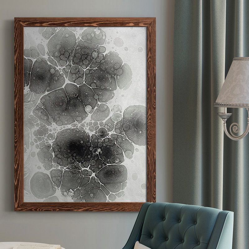 Byerly Marble II, H 37,5 po x l 27,5 po, Toile avec cadre érable, Pas de tapis