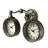 Double Dial Metal Wall Clock
