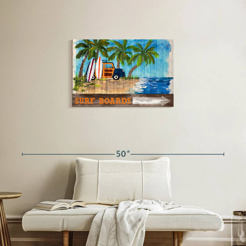 Senne Surf Boards This Way, 20" H x 30" W