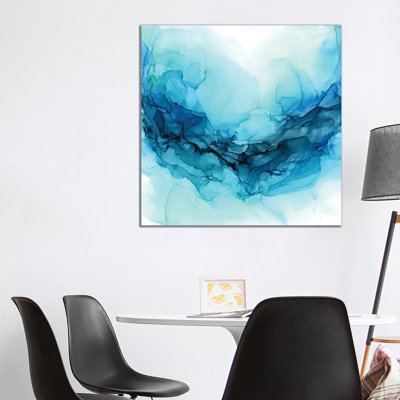 Ocean Paddle by Elizabeth Karlson - Floater Frame Painting on Canvas