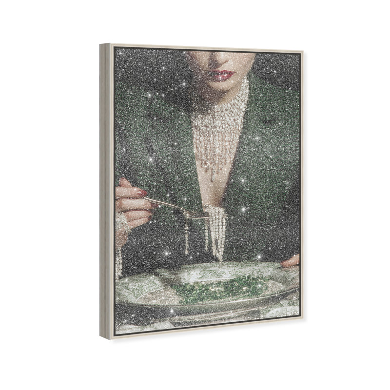 Forest Feast Canvas Fashion Print by Oliver Gal, Black Frame, 10 x 15, 25"H x 17"W, Silver Floater Frame