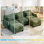 Causeuse en chenille avec repose-pieds mobile (vert)