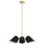 Luminaire suspendu 3 lumières en noir-905634909