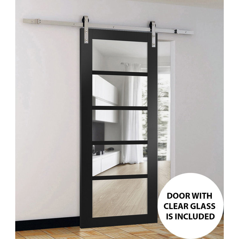 Porte de grange en bois Quadro, 36 po x 96 po