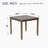Wooden Dining Square Table, Kitchen Table For Small Space, 4 Person Dining Table