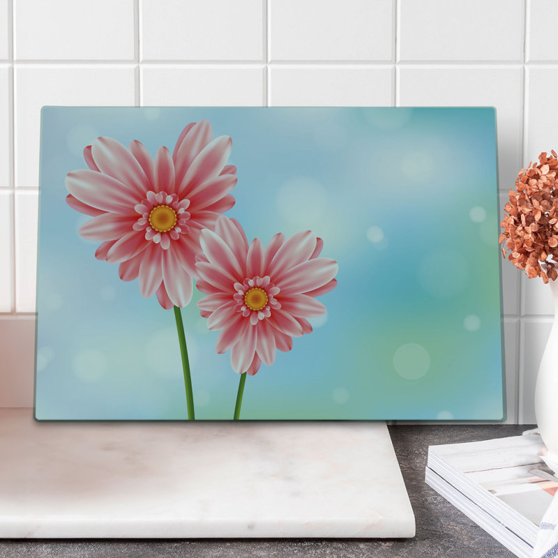 Multicolore planche à découper Ambesonne Gerber Daisy