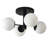 4-light Sputnik Semi Flush Mount-1890836339