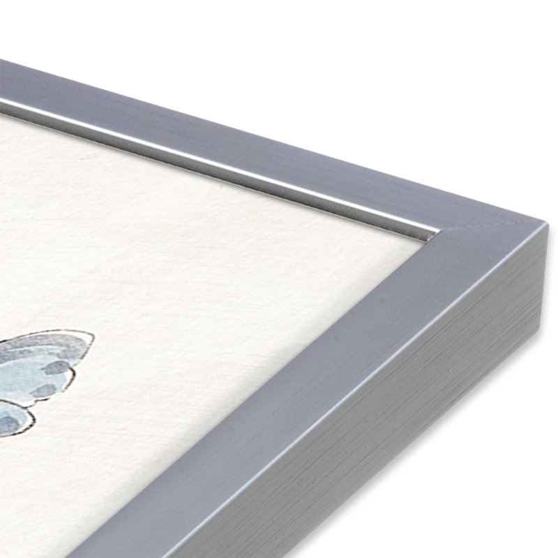 «Garden Melody In Bloom», H 13,25 po x l 13,25 po, Cadre en chrome poli