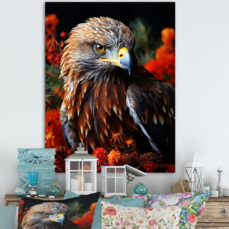 Prismatic Majestic Bold Eagle I - reproduction sur toile, Toile tendue, H 32 po x l 16 po x P 1 po