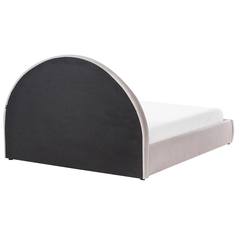 Upholstered Lift Up Storage Ottoman Bed, Super King (6'), Taupe
