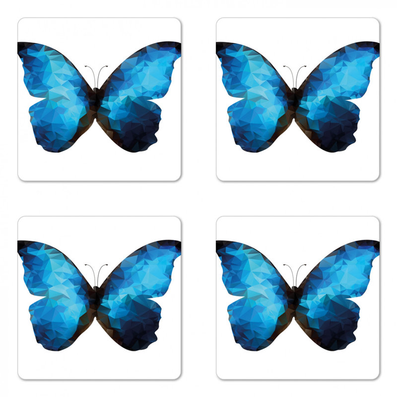 Sous-verre papillon