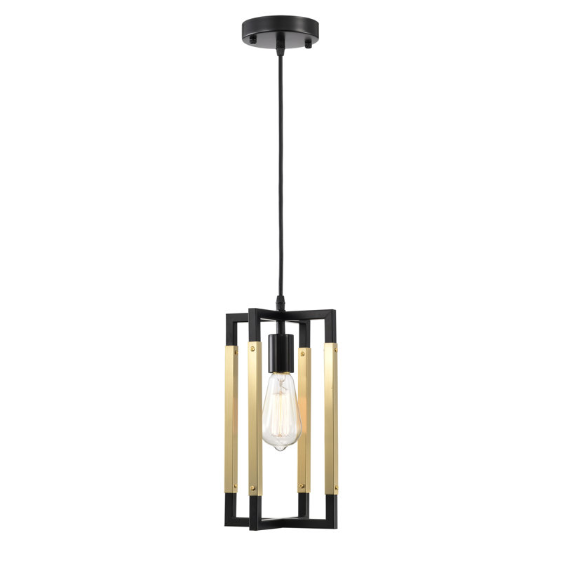 Luminaire suspendu rectangulaire à 1 lumière Figgers