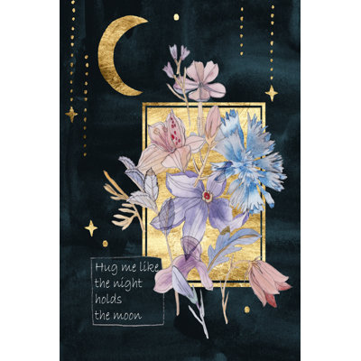 Moonlight Flowers III by Melissa Wang - Painting on Canvas