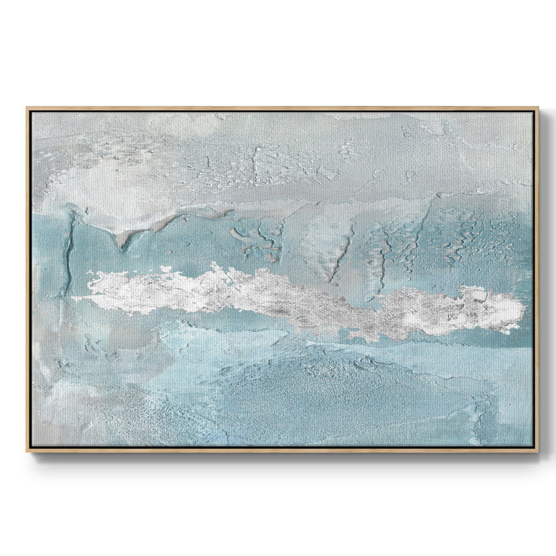 Blue Mist II, reproduction d'art sur toile, H 25 po x l 37 po x P 2 po, Naturel