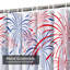 Rideau de douche Firework Red Blue Rocket-1175254453