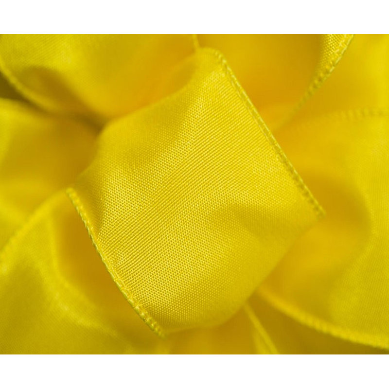 Ruban en taffetas câblé 1,5 po X50Yds, Jaune