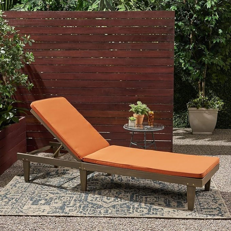 NADINE CHAISE LONGE, Orange, Brown