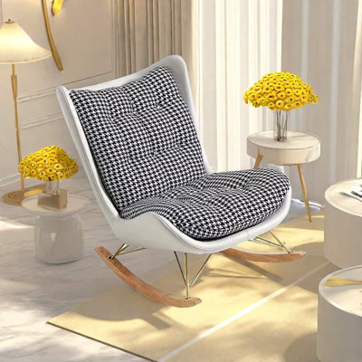 Chaise berçante à motif écossais Thousand-Bird