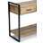 Riverside 54"W Solid Mango Wood Modern Industrial Sofa Table with 3 Drawers, Open Shelf and Metal Frame